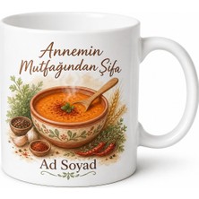 Tupya Gift Anne Mutfağı Tarhana Çorbası Şifa Kupası Özel Tasarım Hediye Kupa Bardak