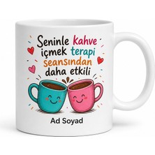 Tupya Gift Isme Özel Eğlenceli Arkadaşım Yazılı Baskılı Kupa Bardak Hediye