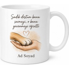 Tupya Gift Dog Dad Temalı Köpek Babası Kahve Kupası Özel Tasarım Baskılı Hediye Bardak