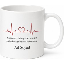 Tupya Gift Kardiyoloğa Kalp Ritimlerinin Koruyucusu Ekg Okuma Ustası Kahve Kupası Hediye Bardak