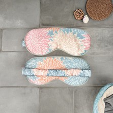 Icon Silk %100 Saf Ipek Uyku Maskesi Göz Bandı (Pudra Bahçesi)