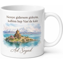 Tupya Gift Van Memleket Özlemi Tasarımlı Kupa Bardak Hediye Özel Tasarım Baskılı Kupa