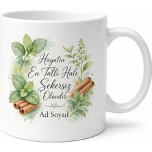 Tupya Gift Şeker Ilavesiz Hayat Seçenlere Şekersiz Tatlılık Kupa Bardak Hediye