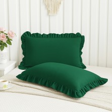 Fermuarlı Fırfırlı Yastık Kılıfı 50X70 2'li