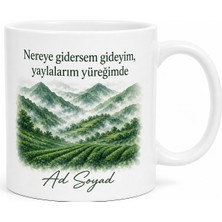 Tupya Gift Rizeli Gurbetçiye Yayla Hasreti Kupa Bardak Rize Hediye Gurbetçi Kupası