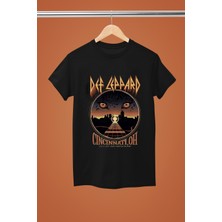 Magors Def Leppard Baskılı %100 Pamuklu Regular Kalıp Tshırt