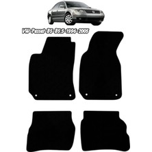 Gian Fabio Falleri Lacasa Vw Passat B5-B5,5 (1996-2005) Uyumlu Renkli Biye-Silikon Topukluklu Premium Velur Halı Paspas