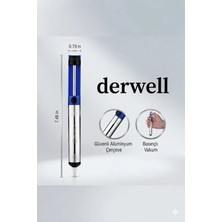 Derwell Güvenli Alüminyum Çerçeveli Lehim Pompası, Güçlü Basınçlı Vakum Özellikli Profesyonel Lehim Sökücü Havya Emici, Elektronik Tamir ve Lehimleme Işlemleri Için Tek Elle Kullanım Aleti