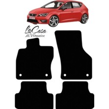 Gian Fabio Falleri Lacasa Seat Leon 5f Hatchback 2013-2020 Uyumlu Velur Halı Paspas
