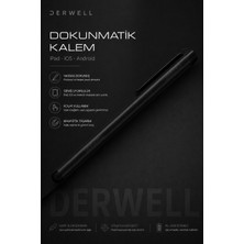 Derwell Evrensel Dokunmatik Tablet Kalemi Apple iPad Ios Android Telefon Uyumlu Akıllı Çizim Yazım Kalemleri Hassas Ince Uçlu Renkli Metal Gövde Telefon Koruyucu Stylus Pen Çizim Kalemi Seti