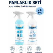 Noxclean Parlaklık Seti 2’li 750 ml Cam Temizleyici + Kireç Çözücü Sprey