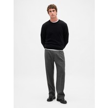 Gap Erkek Gri 365 Yün Karışımı Relaxed Pantolon