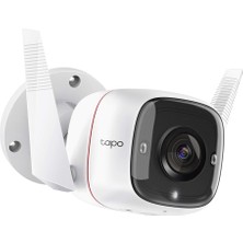 Cm Store Tp-Lınk Tapo TC65 (C310) 30MPIX Iç ve Dış Mekan IP66 Wifi 30MT. Gece Görüşü Iki Yönlü Ses Güvenlik KAMERASI(1923)
