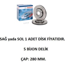 Ön Fren Diski Renault Kangoo 3 2008+ Mercedes Citan W415 2012-2021 7701209839 0986479555 Bosch 1 Adettir