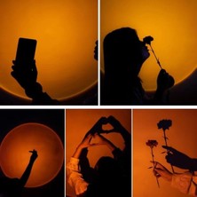 AvantajAl Taşınabilir USB Sunset Gün Batımı Ambiyans Işığı Lamba