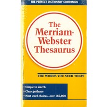 The Merriam-Webster Thesaurus Ingilizce Eş ve Karşıt Anlamlılar Sözlüğü