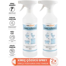 Noxclean Kireç Çözücü Sprey 750 ml 2’li Avantaj Paketi | Kireç ve Su Lekelerine Karşı Etkili Temizlik