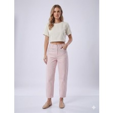 Centilmen Onix Yüksek Bel Taş Işlemeli Casual Denim Pantolon T8046