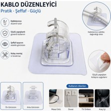 AvantajAl Çok Amaçlı Kıskaçlı Yapışkanlı Kablo ve Mop Tutucu
