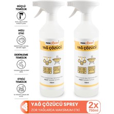 Noxclean Yağ Çözücü Sprey 750 ml 2’li Avantaj Paketi | Zorlu Yağlara Karşı Etkili Temizlik