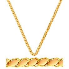 Bilezikci Maraş Pullu Altın Zincir -50 cm