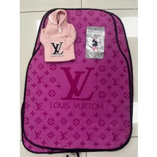 Pembe Lv Dekor Halı Paspas , Pembe Lv Vites Poları , Ruj Dörtlü Sibop Kapağı