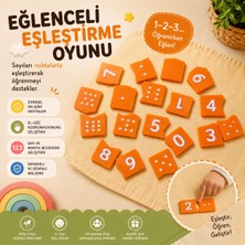 Major Hobi Sayı Eşleştirme Oyunu Puzzle Montessori Eğitim Oyuncağı Nokta Sayma Etkinliği