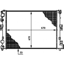 Mahle Almparca Radyatör Jumpy-Expert-Scudo-1.9d-2.0jtd Ac Klimasiz Mek 669X470X27