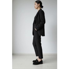 Gri Toka Süet Loafer