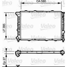 Valeo Almparca Radyatör Klimali Alfa 156 1.6 T.s 1.8 T.s 2.0 2.5 97-05 Sw 156 1.6 T.s 1.8 T.s 97-06