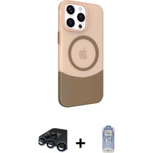 Pileli Store Pilelistore™ iPhone 15 Pro Kılıf Çekirdek Asil Özel Seri - Siyah Joko Magic 5d Cam + Raze Metal Kamera Lens - Lt