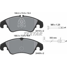 Textar Almparca Ön Balata Fişli Audi A4-A5-A6-A7-Q5 2008 -