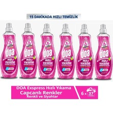 Doa Express Hızlı Yıkama Canlı Renkler Renkli ve Siyahlar Sıvı Çamaşır Deterjanı 1480 ml x 6 Adet