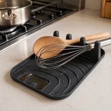 İna Design Tezgah Üstü Kaşık Altlığı – Kepçe, Spatula ve Çırpıcı Için Mutfak Düzenleyici Stand