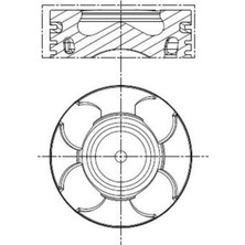 Mahle Almparca Motor Piston Segman 0.80 69.60 mm Doblo-Fiorino-Linea-Grande Punto-Astra 1.3d Mjet 1.3 Cdti Eu Ro 5