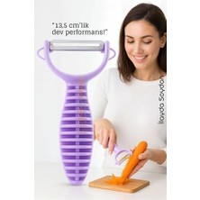 Sepetopia Mey Ithalat® 13,5 cm Ergonomik Sebze Soyacağı – Renkli Tasarım, Paslanmaz Bıçaklı, Konforl