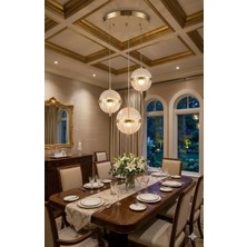 ZM Aydınlatma 3'lü Modern LED Avize