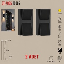 Cata CT-7065 Rodos 2 Adet Dış Mekan LED Aplik 7W Günışığı