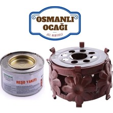 Sepetopia Mey Ithalat® Dekoratif Metal Osmanlı Ocağı ve Reşo Yakıtı – Isıtmalı Sunum Için Güven