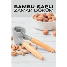 Sepetopia Mey Ithalat® Fındık ve Ceviz Kırıcı - Bambu Saplı Döküm Ceviz Fındık Kıracağı 721983