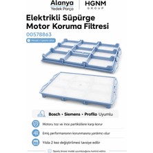 Hgnm E-Trading Hgnm E- Trading Bosch Siemens Profilo Uyumlu Elektrikli Süpürge Motor Koruma Filtresi 00578863 1 Adet
