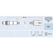 FAE Almparca Oksijen Sensörü Astra G 1.4 16V 98-05 -Astra G 1.6 16V-VECTRA B 1.6 16V 95-02 -Astra 1.4 16V 98 -