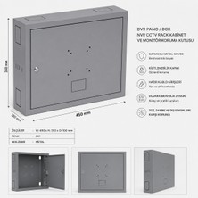 Siren Alarm Dvr Pano/box Nvr Cctv Rack Kabinet ve Monitör Koruma Kutusu