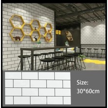 Ukab Dekor 6024 Kendinden Yapışkanlı Esnek Köpük Seramik Tuğla Görünüm Pvc Mermer Panel (30X60 Cm)