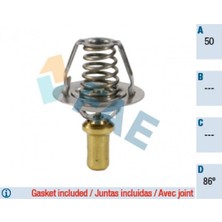 FAE Almparca Termostat 86 R19 Clio I 90-98 Express 95-97 Solenza 1.4 E6J E7J