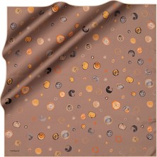 Cacharel Kahverengi 90X90 Ipek Twill Eşarp