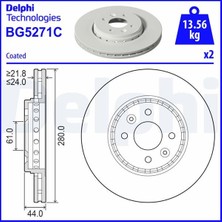 Delphi Almparca Fren Diski Ön Dacia Jogger 21- Sandero Iii 20- Renault Clio V 19- Taliant 21-