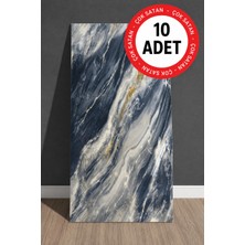 Ukab Dekor 10 Adet 30X60 cm Dekoratif Mermer Desenli Kendinden Yapışkanlı Duvar Paneli (Banyo Wc Mutfak)
