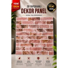 Ukab Dekor Kendinden Yapışkanlı 3D Kabartmalı Dekoratif Duvar Kaplama Paneli Salon Mutfak Wc