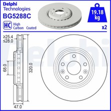 Delphi Almparca Fren Diski Ön Renault Austral 23-